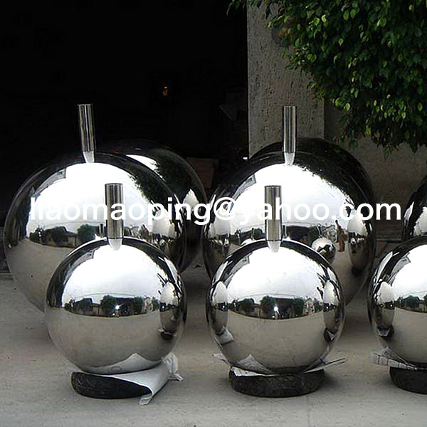 40cm 50cm 60cm 70cm 80cm stainless steel sphere Garden sphere With hole