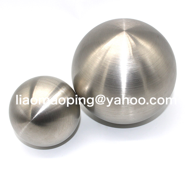 hollow steel ball 100mm 200mm 300mm brushed stainless steel sphere