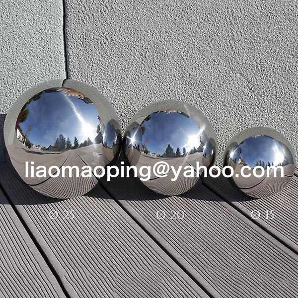 30/35/38/42 cm Stainless steel ball garden decorative hollow sphere