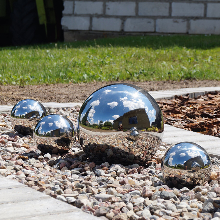 thumbnail image 2 of Zerodeko Polished Reflective Ball Garden Gazing Ball Outdoor 2 of 9