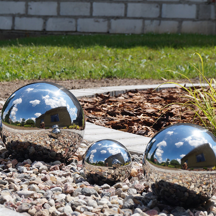 100mm 200mm stainless steel sphere garden decorative metal ball 30 inch