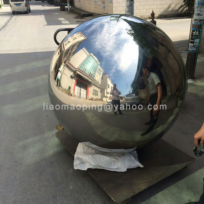 150cm large outdoor stainless steel hollow sphere
