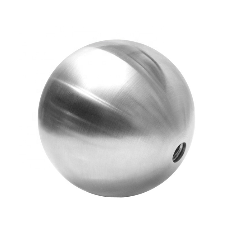 Brushed Polished Stainless Steel Hollow Spheres 120mm M8 Holes
